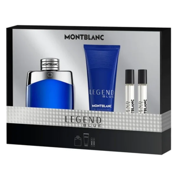 MONTBLANC COFFRET LEGEND BLUE EDP 100ml 2mini 7,5ml Gel douche100ml