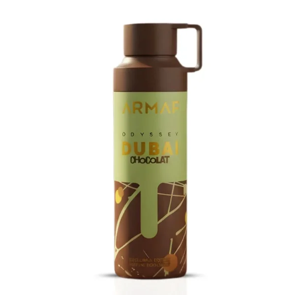 Déodorant corporel parfumé au chocolat Odyssey Dubai 200 ml par Armaf